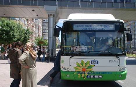  Kayseri'de 15 şehiriçi otobüs hattı işletmesi 652 bin 500 TL!