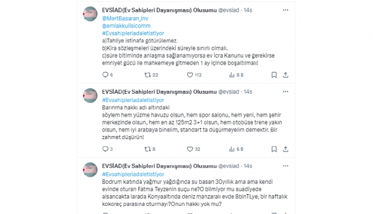 Mağdur ev sahipleri adalet istiyor! 