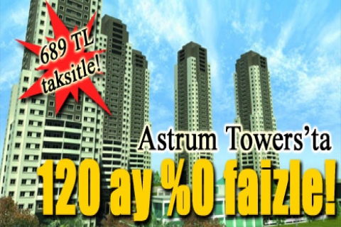 Regnum Astrum Towers'ta 120 ay sıfır faizle!