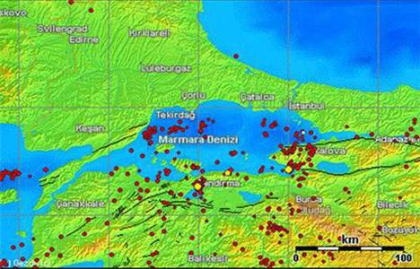 Türkiye deprem haritası!