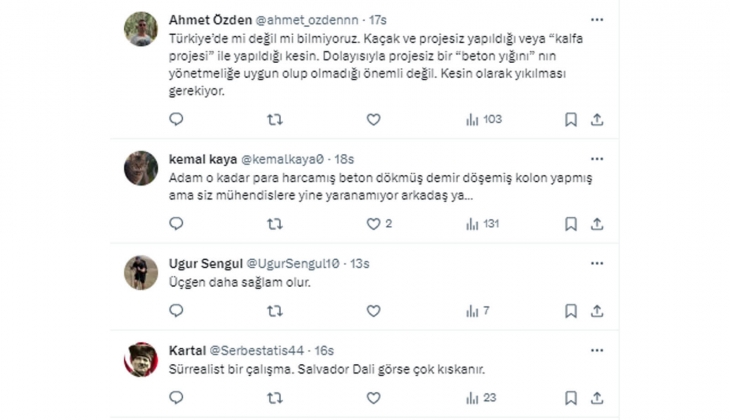 Deprem yönetmeliğine meydan okuyan o bina hayrete düşürdü!