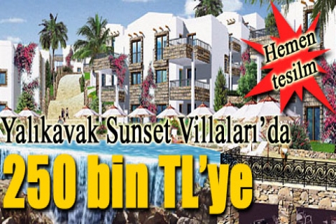 Yalıkavak Sunset Villaları'nda 250 bin TL'ye! Hemen teslim!