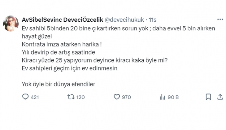 Avukattan ev sahiplerini çıldırtan çıkış: Bizim gibilere denk gelse kan çıkar o tehditlerden!