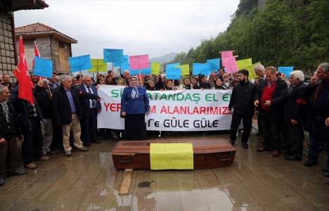 Rize Çamlıhemşin'de sit alanı kararı protesto edildi!