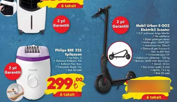 ŞOK Markete elektrikli Scooter geliyor! 6 taksit imkanı sakın kaçırmayın! İşte Temmuz 2022 fiyat listesi