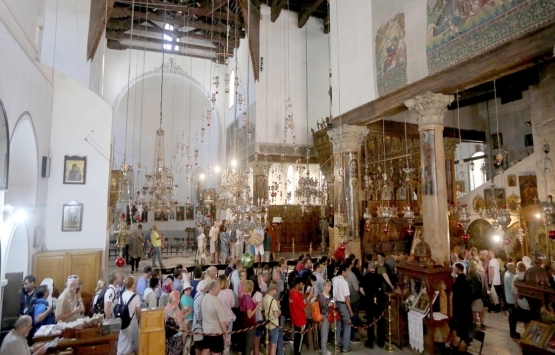 Batı Şeria daki Doğuş Kilisesi restorasyonu tam gaz!