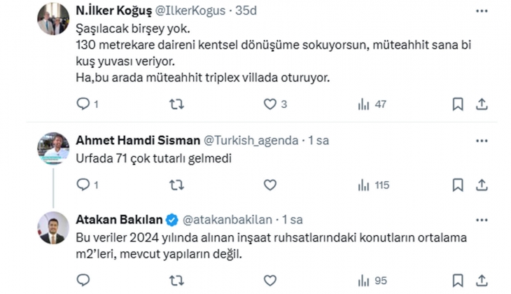 İnşaat mühendisi Atakan Bakılan: 2003 yılıyla kıyaslandığında, 2024 te konut metrekareleri yüzde 24 azaldı!