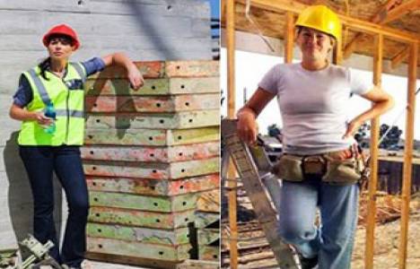 24 bin kadın inşaat sektöründe çalışıyor!