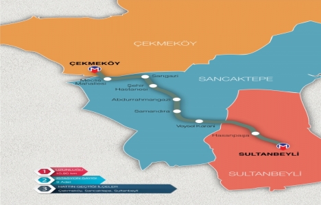 İstanbul da inşaatı devam eden 18 metro hattı haritası!