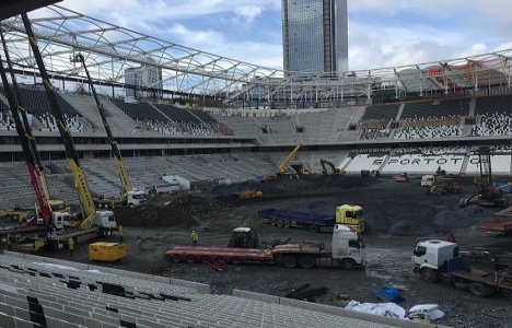Vodafone Arena nın kaba inşaatında sona gelindi!