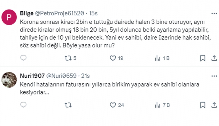 Artık sanki kiracılar lojmanda oturuyor, lojmanı da ev sahibi finanse ediyor!