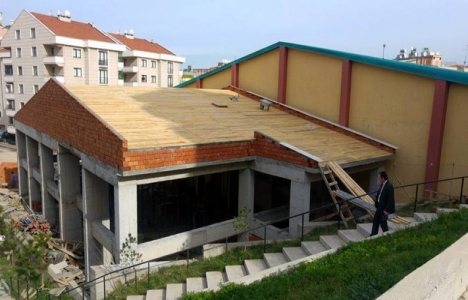 Bursa Mudanya Spor Salonu ek binasının kaba inşaatı tamam!