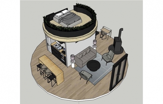 Tasarımcı çift ormanın ortasında rüya gibi ev inşa etti!