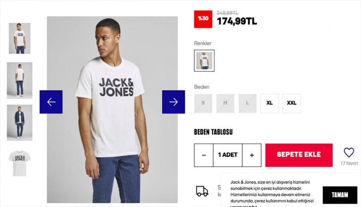 Jack&Jones yüzde 40 indirimli ürünler kapış kapış! Bitmeden alın! İşte 28 Eylül 2022 Jack&Jones fiyat listesi!