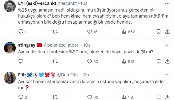 Avukattan ev sahiplerini çıldırtan çıkış: Bizim gibilere denk gelse kan çıkar o tehditlerden!
