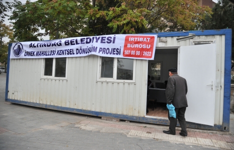 Altındağ Örnek Mahallesi’ne kentsel dönüşüm bürosu!