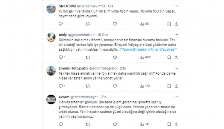 10 hisse belirle, gelirinin yüzde 10 uyla her ay düzenli alım yap!