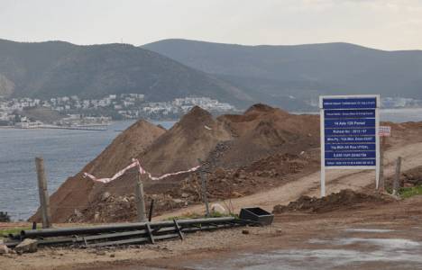 Bodrum Değirmen Burnu Mevkii’nde inşaat çalışmalarına başlandı!