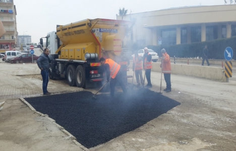 Antalya Saraykent'te asfalt çalışması!