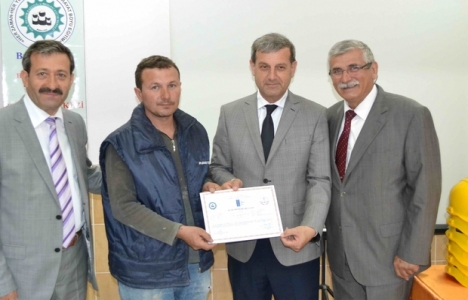 Simav'da inşaat ustası yetiştirme kursu tamamlandı!