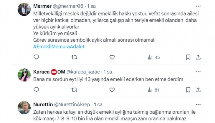 Milletvekili ve emekli olanlar 275 bin TL maaş alıyor: Vekil maaşları düşürülsün, milletvekili emekliliği iptal edilsin!