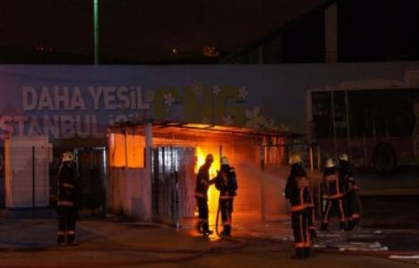 Alibeyköy doğalgaz tesisinde yangın çıktı!