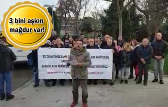 Dumankaya mağdurları sorunun çözülmesini istiyor!