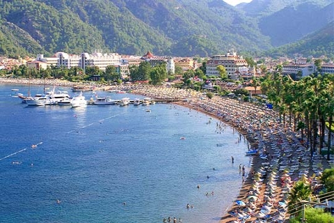  Marmaris 39 dereceyi gördü, sahiller doldu!