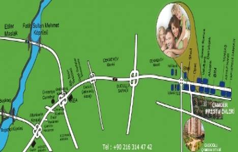 Çamder Prestij Evleri nde 335 bin liraya 3+1 daireler!