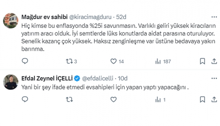 Kiracılara soruldu: Ev sahibiniz kira zammı yaparken yüzde 25 sınırına uydu mu?
