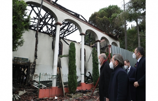 Cumhurbaşkanı Erdoğan Vaniköy Camisi'nde incelemeler yaptı!