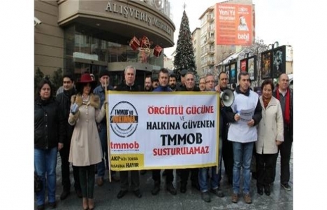 TMMOB torba yasa gösteri