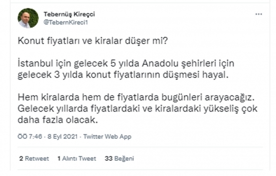 Kira fiyatlarında zam fırtınası!
