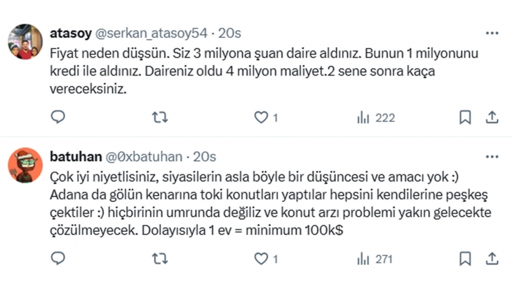Devlet sosyal yapılaşmaya yönelmezse, başta memurlar olacak şekilde maaşlı çalışanlar evsizliğe mahkum olacak!
