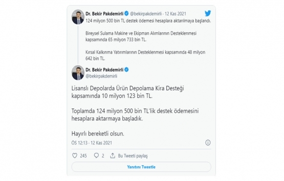 Müjdeli haber! Destek ödemesi hesaplara yatıyor!