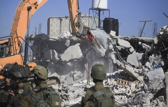 İsrail askerleri Batı Şeria yıkım 2021