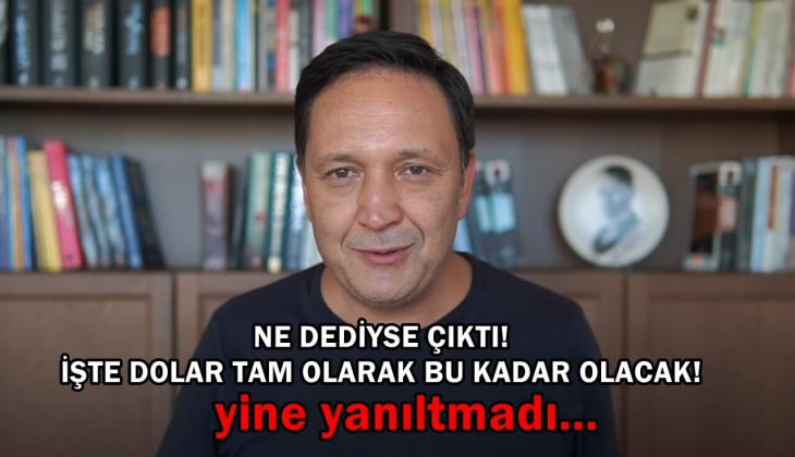 Dolar Kahini Selçuk Geçer yine yanıltmadı! Ne dediyse çıktı! Kemerleri bağlayın! İşte dolar tam olarak bu kadar olacak
