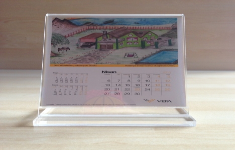 Vefa, takvim çalışmasında çocukların hayallerindeki evlere yer verdi!