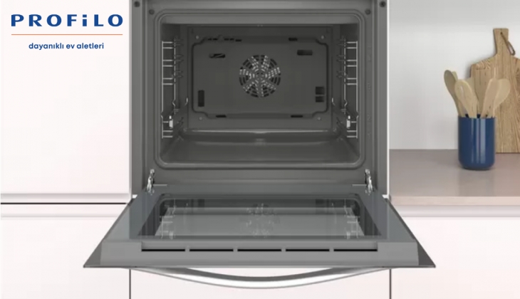 Aynı anda üç yemek pişirme özelliğinin bulunduğu Profilo FRMA425B ankastre fırının fiyatı açıklandı!