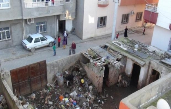 Mardin'de çöp ev tepkisi!