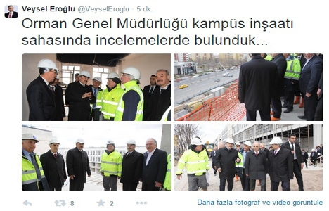 Veysel Eroğlu Orman Genel Müdürlüğü Kampüsü nü inceledi!