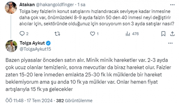 Bu aralar Emlak Konut GYO nun hisselerini alarak ev almış gibi kazanç elde edilebilir! 