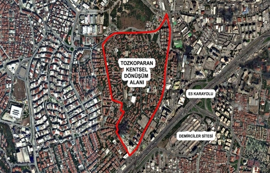 Tozkoparan Riskli Yapı Alanı 1/5000 ve 1/1000 ölçekli imar planı askıda!