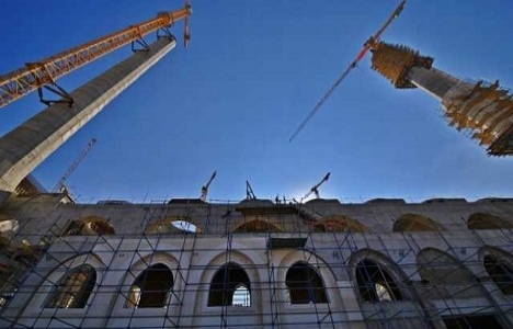 Çamlıca Camii nin inşaatından son görüntüler!