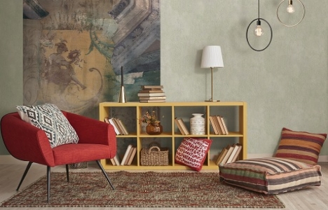 Sirpi duvar kağıdı ile duvarlarda Rönesans etkisi!