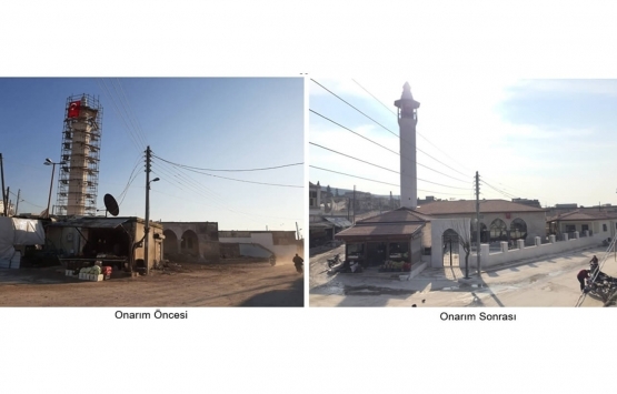 Afrin deki Ömer Bin Hattab Camii ve Nebi Huri Türbesi restore edildi!