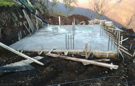 Şehit Nuh Özdemir'in ailesi için yapılacak evin inşaatına başlandı!