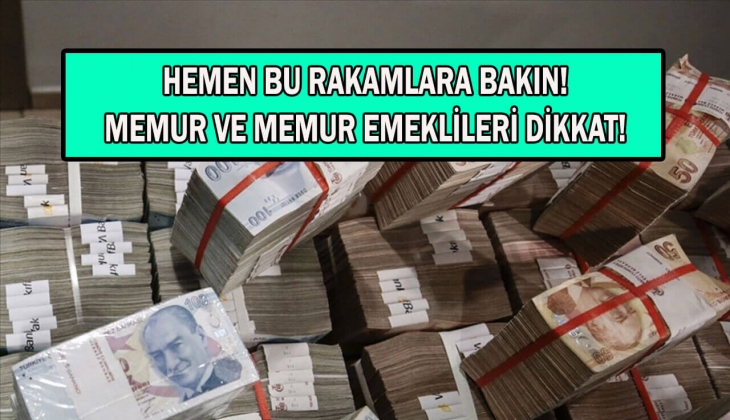Memur maaşına yüzde 141, memur emeklisine yüzde 92 zam! Rakamlar tek tek verildi! 