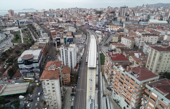 Gebze-Halkalı demir yolu hattı havadan görüntülendi!