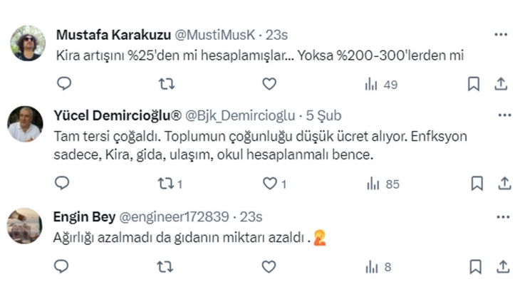 Aile bütçelerinde kira, faturalar ve gıdanın ağırlığı düştü mü? Vatandaşlar tepkili!